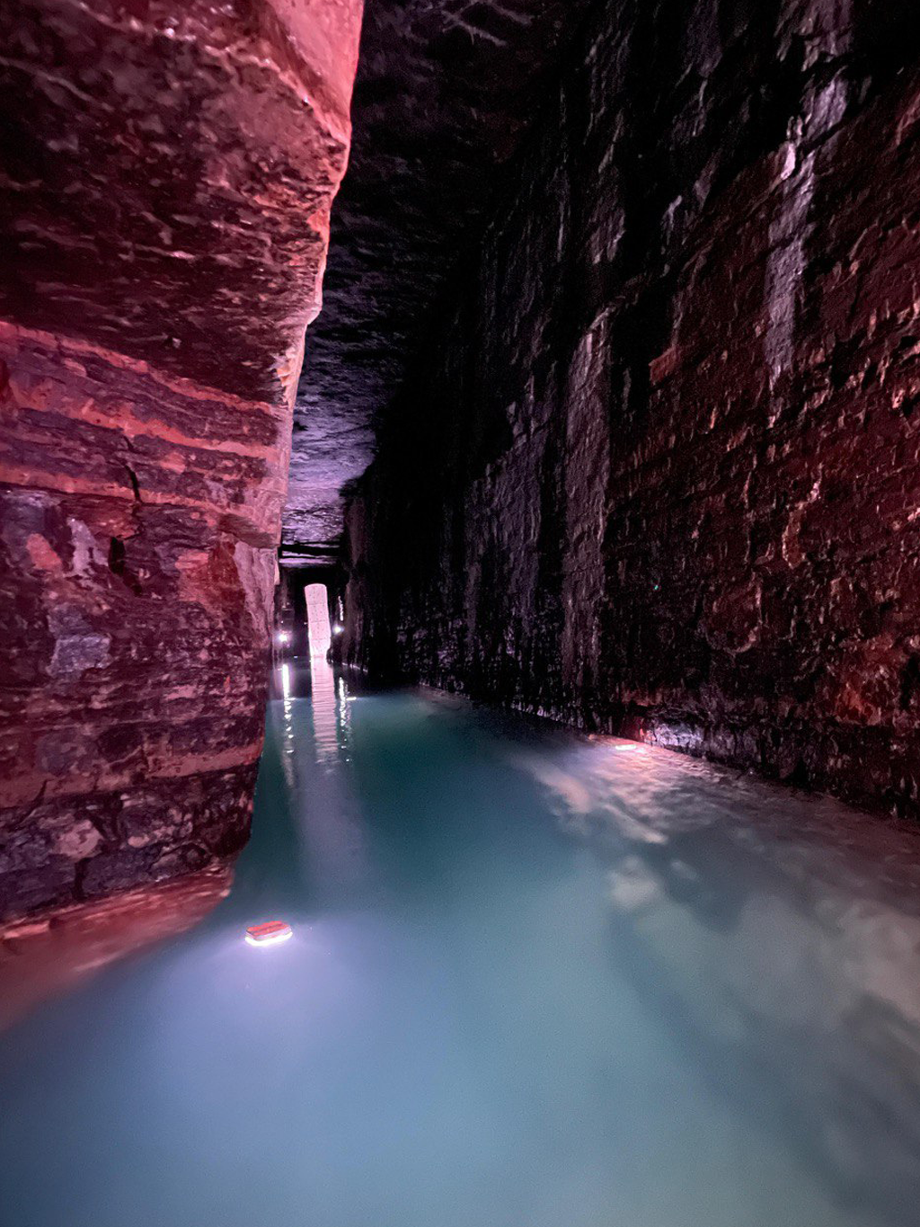 Cave deployment from kayak